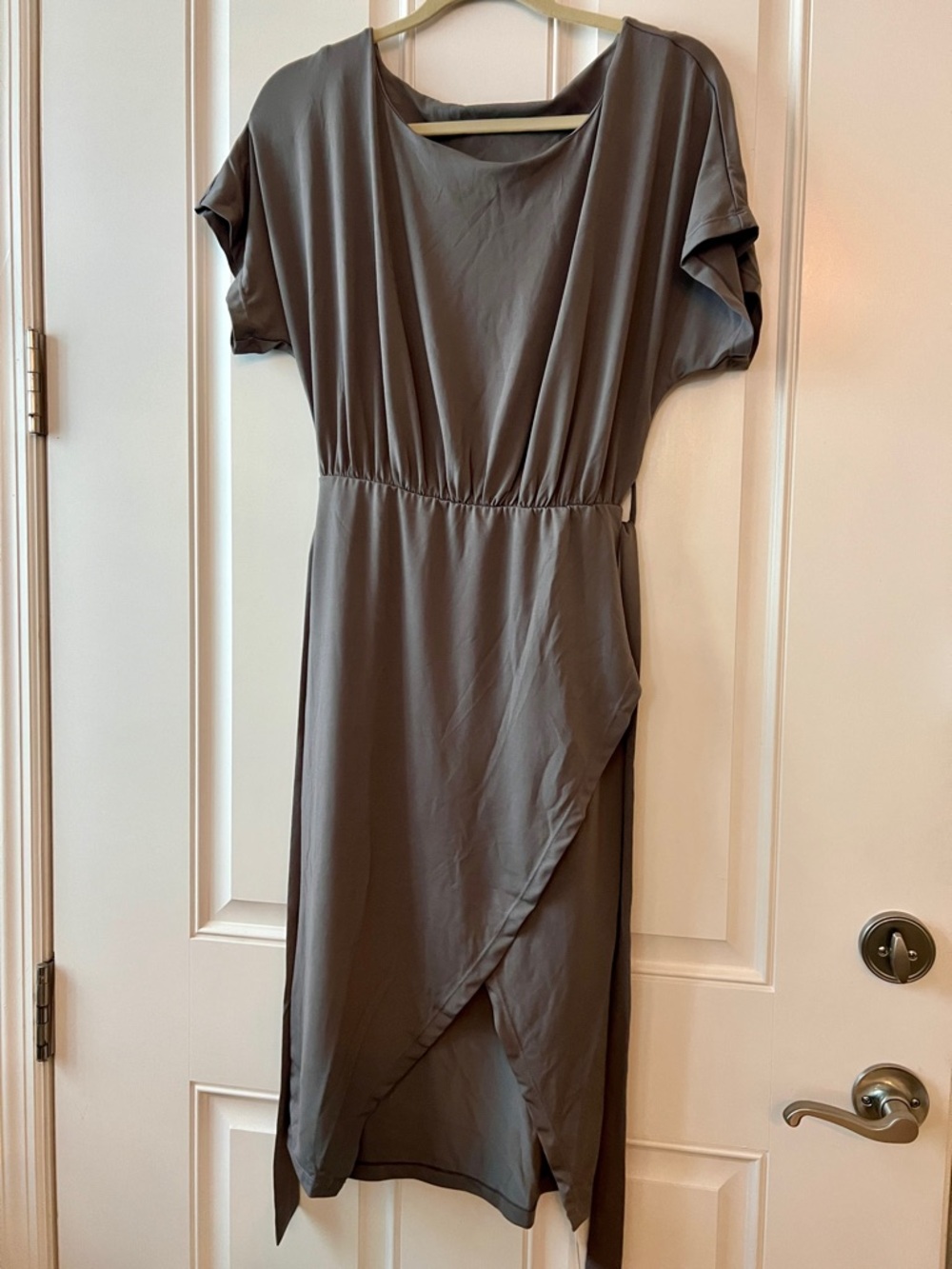 HALARA Grey High-Low Dress XS